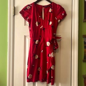 Red Floral Abercrombie and Fitch Sundress